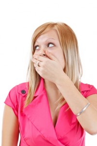 Surprised young woman