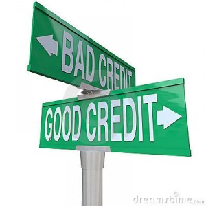 bad and good credit signs