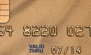 Portion of credit card showing valid to 2014