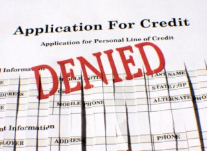Application for Credit stamped DENIED