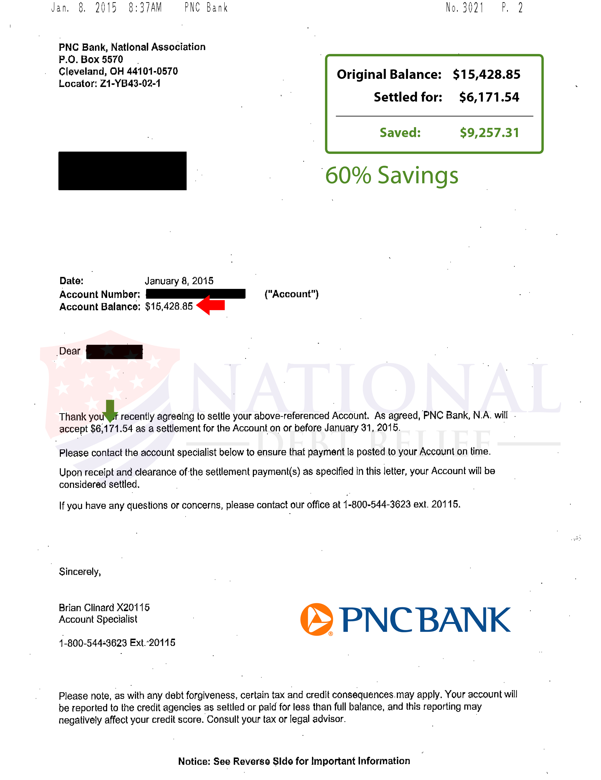 Paid In Full Debt Settlement Letter from www.nationaldebtrelief.com