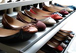 Women's shoess on shelf
