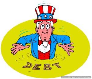 cartoon of American debt