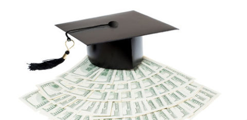 graduation cap with money