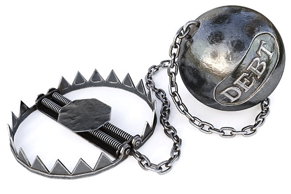 avoid graduating from college with debt ball and chain