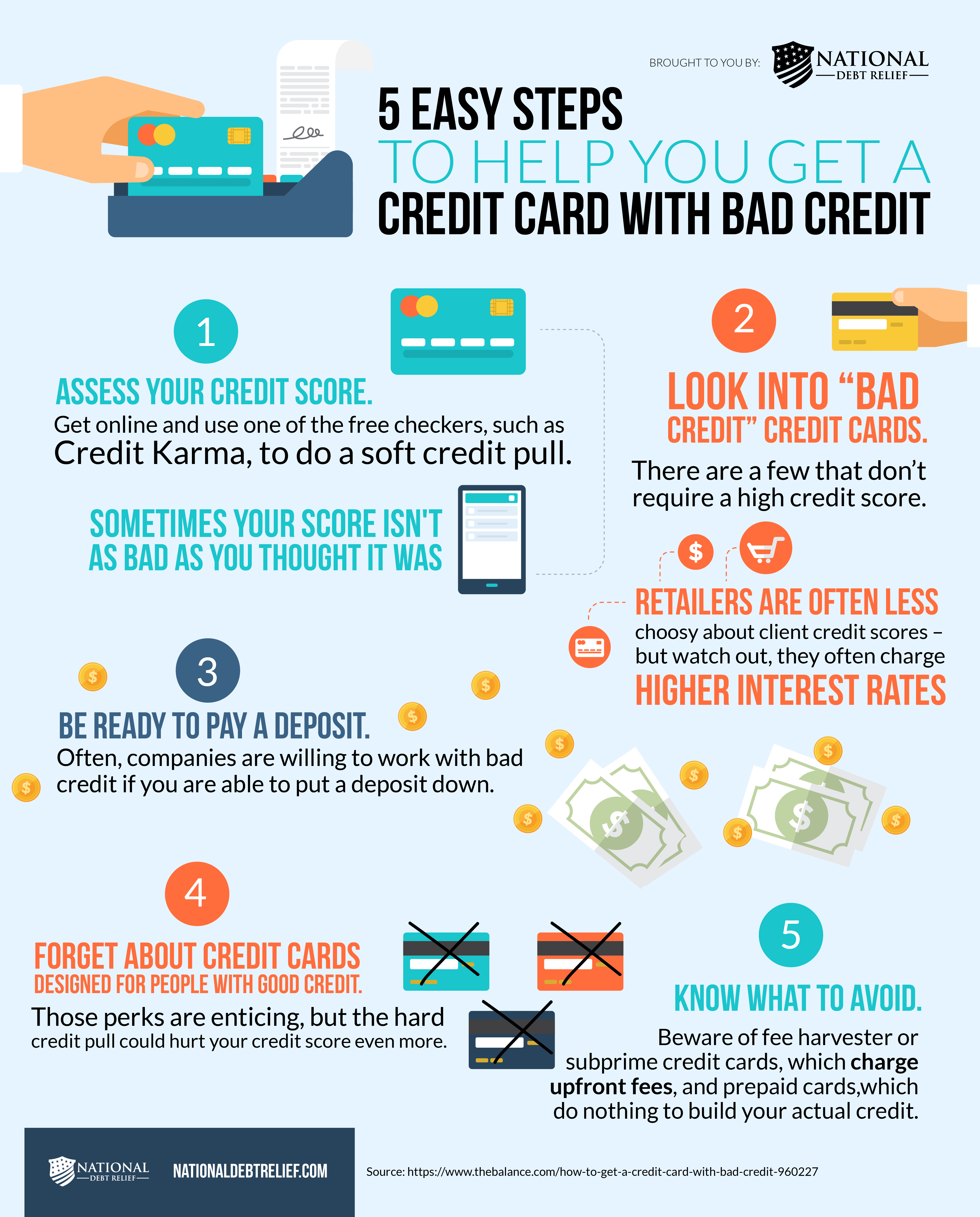 5 Easy Steps To Help You Get A Credit Card With Bad Credit