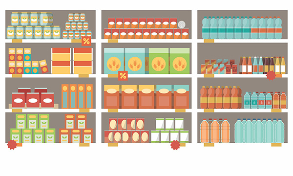 how to save money on groceries aisle