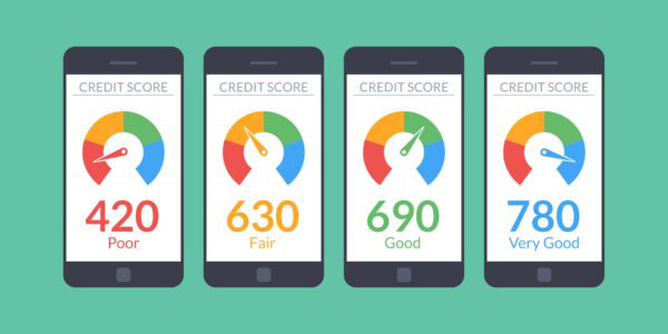 credit score ranges on 4 phones
