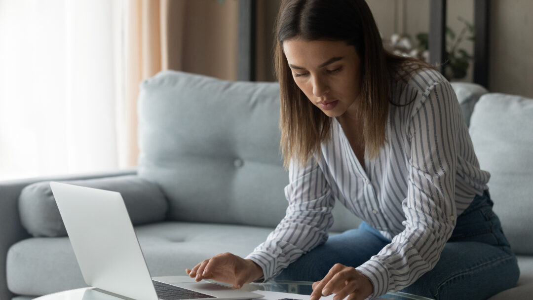 Female student planning to pay college loan count payment sum