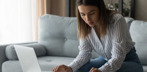 Female student planning to pay college loan count payment sum